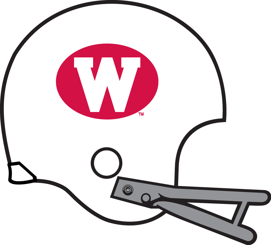 Wisconsin Badgers 1970-1971 Helmet Logo iron on transfers for T-shirts